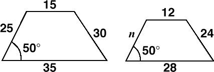 Two similar trapezoids