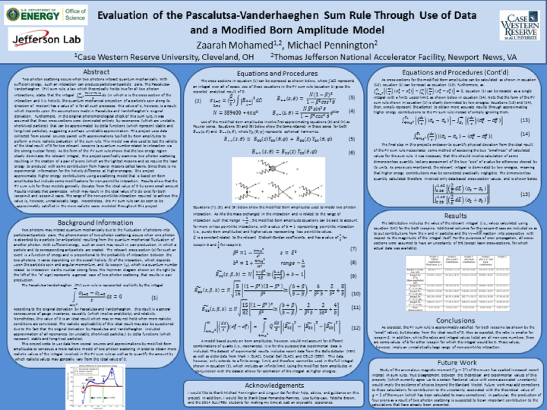 Evaluation of the Pascalutsa-Vanderhaeghen Sum Rule<br>Through Use of Data and Modified Born Amplitude Model