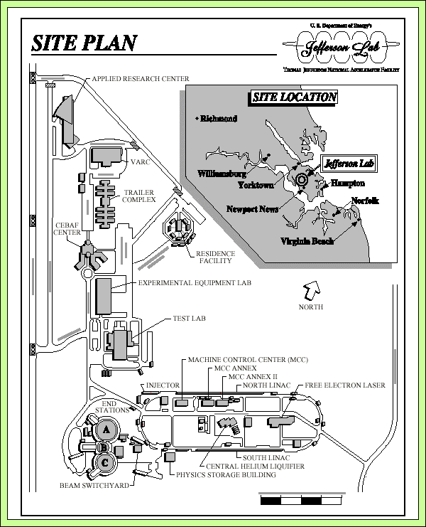Jefferson Lab Treasure Hunt - Lab Pages - Site Map
