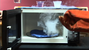 Liquid Nitrogen in a Microwave!