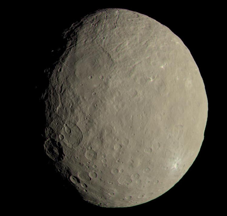 Ceres as seen by the Dawn spacecraft. PIA21079