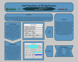 Code Translation of Old Applications