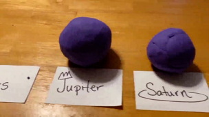Play-Doh Solar System Scale Model