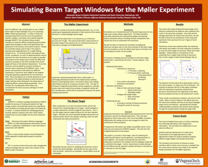 Simulating Beam Target Windows