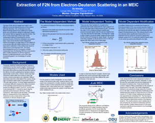 Extraction of F2N from E-D Scattering