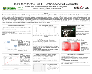 Electromagnetic Calorimeter Test Stand