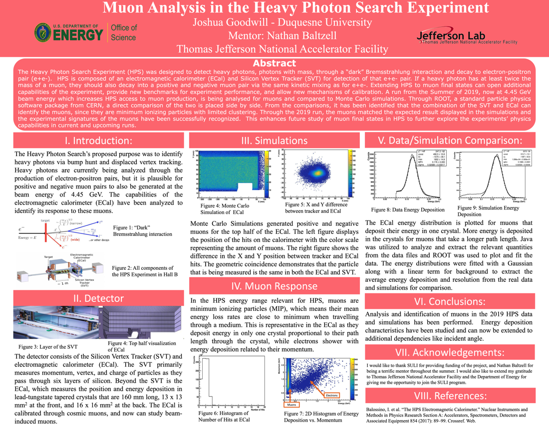 Muon Analysis in the Hall B Heavy Photon Search Experiment