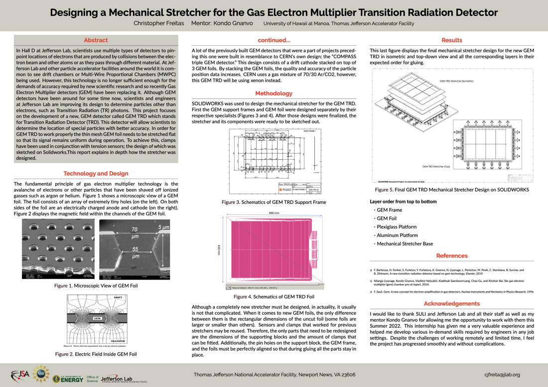 Designing a Mechanical Stretcher for the Gas Electron Multiplier Transition Radiation Detector in Hall D