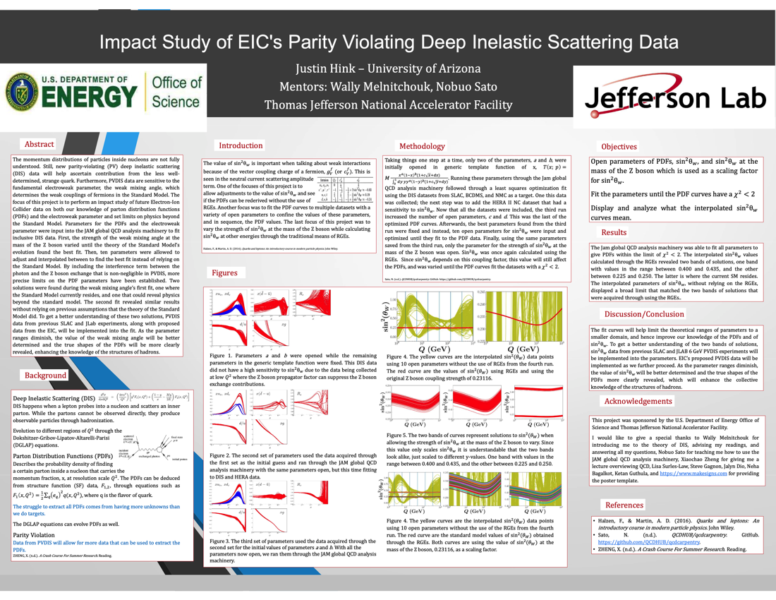 Impact Study of EIC's Parity Violating Deep Inelastic Scattering Data