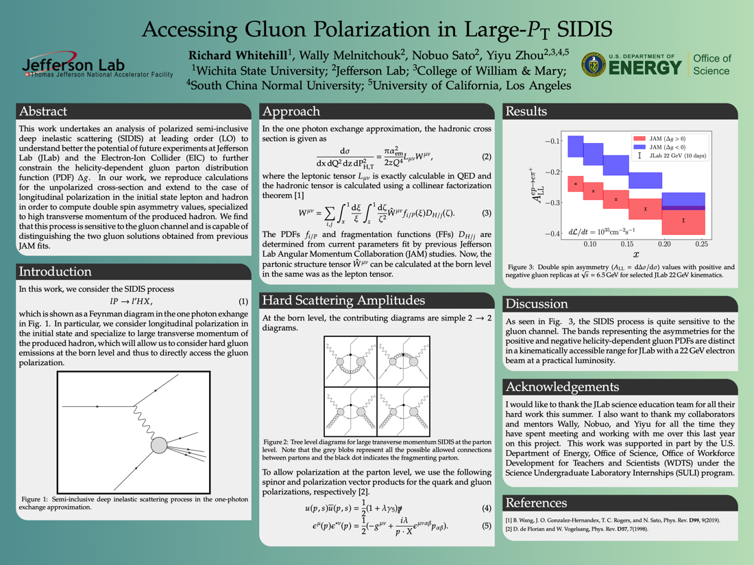 Accessing Gluon Polarization with Large-Hadrons in SIDIS