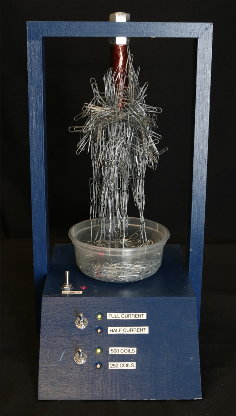 An assembled electromanget experiment stand.