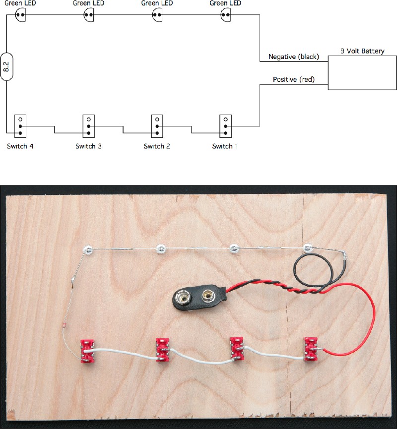 led circuit series